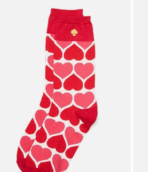 Kate Spade New York 3 pairs Heart Socks NWT - Picture 9 of 10